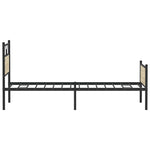 Bed Frame without Mattress Sonoma Oak 100x190 cm Engineered Wood 4106974
