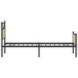 Bed Frame without Mattress Sonoma Oak 100x190 cm Engineered Wood 4106974