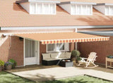 Retractable Awning Yellow and Orange 450 x 350 cm 3331090