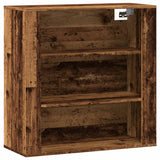 Wall Cabinet Old Wood 80x33x80 cm Engineered Wood 857087