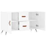 Sideboard High Gloss White 100x36x60 cm Engineered Wood 828142
