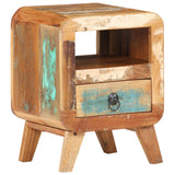 ZNTS Bedside Cabinet 30x30x41 cm Solid Reclaimed Wood 321615