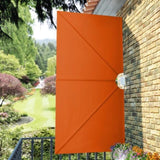 Collapsible Terrace Side Awning Terracotta 300x150 cm 44572