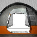 Camping Tent Tunnel 4-Person Grey Waterproof 94745