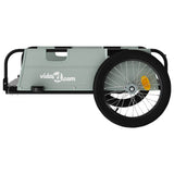 Bike Trailer Grey Oxford Fabric and Iron 94175