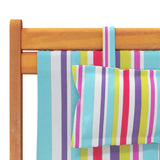 ZNTS Folding Beach Chairs 2 pcs Multicolour Fabric 3214483