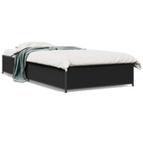 Bed Frame without Mattress Black 100x200 cm 845106