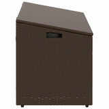 Garden Storage Box Brown 110x50x58 cm Poly Rattan 4104070