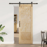 Sliding Door ORKDAL Natural 73.5 x 211 cm Solid Pine Wood 3445594