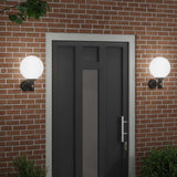 Outdoor Wall Light 2 pcs Black 28 x 25 x 38 cm 4005950