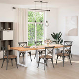 Dining Table Legs U-Shaped 3 pcs White 80x cm Steel 4013205