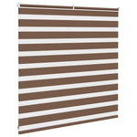 ZNTS Zebra Blind Brown 150x100 cm Fabric Width 145.9 cm Polyester 4014323