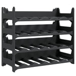 ZNTS Wine Rack for 24 Bottles PP Stackable 154978