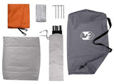 Camping Tent with Roof Grey and Orange 190 x 140 x 105 cm 42028629