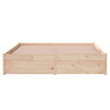 Bed Frame without Mattress Solid Wood 140x190 cm 814929