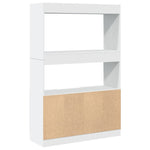 Highboard White 92x33x140 cm Engineered Wood 3309609