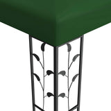 Gazebo 3 x 3 x 2.68 m Green Polyester and Steel 42030526