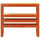 Headboard with Shelves Wax Brown 75 cm Solid Wood Pine 850901