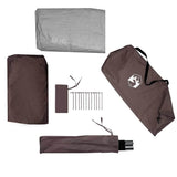 Fishing Tent 3-Person Brown Waterproof 4100656