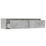 TV Cabinet with LED Lights Concrete Grey 100X35.5x25 cm 860241