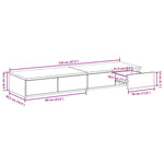 ZNTS Bed Drawers Sonoma Oak 120x36.5x16.5 cm Engineered Wood 866941
