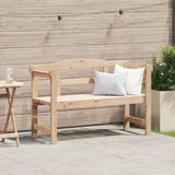 Outdoor Bench Brown 119 x 76 x 44cm Solid pine wood 4012185