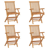 3059584 5 Piece Garden Dining Set Solid Teak Wood