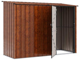 Garden Sheds Brown 203 x 85.5 x 200 cm Metal 42011304