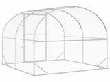 Chicken Coop Silver 200 x 200 x 200 cm Galvanised Steel 42042527
