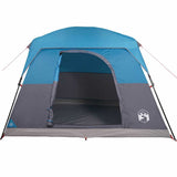 Camping Tent Cabin 4-Person Blue Waterproof 94543