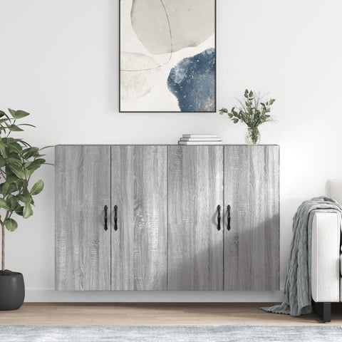 Wall Mounted Cabinets 2 pcs Grey Sonoma Engineered Wood 3197895