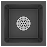 ZNTS Handmade Kitchen Sink Black Stainless Steel 51499
