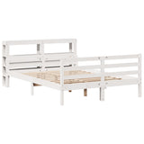 Bed Frame with Headboard without Mattress White 140x200 cm 3305944