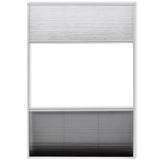 Insect Plisse Screen Window Aluminium 160 x 80 cm with Shade 141131