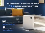 5500mL Portable Dehumidifier with Air Purifier, UVC, Ioniser, 24H Timer, 5 Modes, 16L/Day, for Home T3398P330530