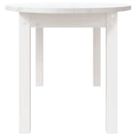 ZNTS Coffee Table White 110x55x45 cm Solid Wood Pine 822343