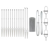 Welded Wire Fence with Spikes 50 x 0.4 m 3350778