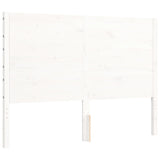 Bed Frame without Mattress White 140x190 cm Solid Wood 3194617