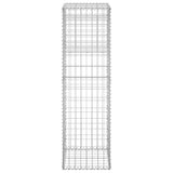 Gabion Basket Posts 2 pcs 40x40x140 cm Iron 151263
