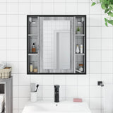 Bathroom Mirror Cabinet Grey Sonoma 60x16x60 cm Engineered Wood 842429
