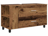Bathroom Vanity Unit Old Wood 80 x 35 x 60 cm Engineered Wood 889393