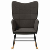 Rocking Chair Dark Grey Sherpa Fabric 42001786