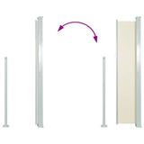 Retractable Side Awning 120 x 300 cm Cream 45360