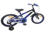 Kids Bike 16 Inches for 4-6 Years Old Blue Black 42009341