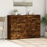 Sideboards 2 pcs Smoked Oak 60x31x84 cm Engineered Wood 3276585