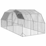 Chicken Run with Roof 2.5x6x2.25 m Galvanised Steel 3328527