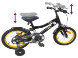 Kids Bike 16 Inches for 4-6 Years Old Black 42009509