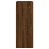 Wall Mounted Cabinet Brown Oak 69.5x34x90 cm Engineered Wood 830403