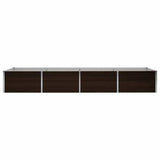 Garden Raised Bed Brown 320x80x45 cm Galvanised Steel 45716