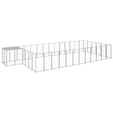 Dog Kennel Silver 22.99 m Steel 3082223